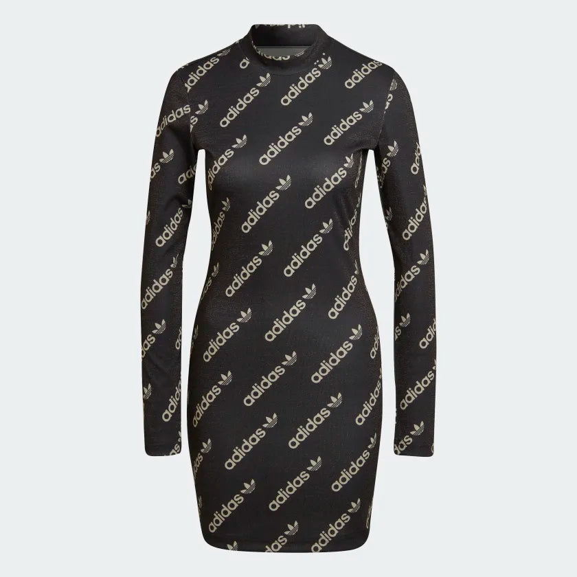 tradesports.co.uk adidas Women's Long Sleeve Monogram Dress HM4892