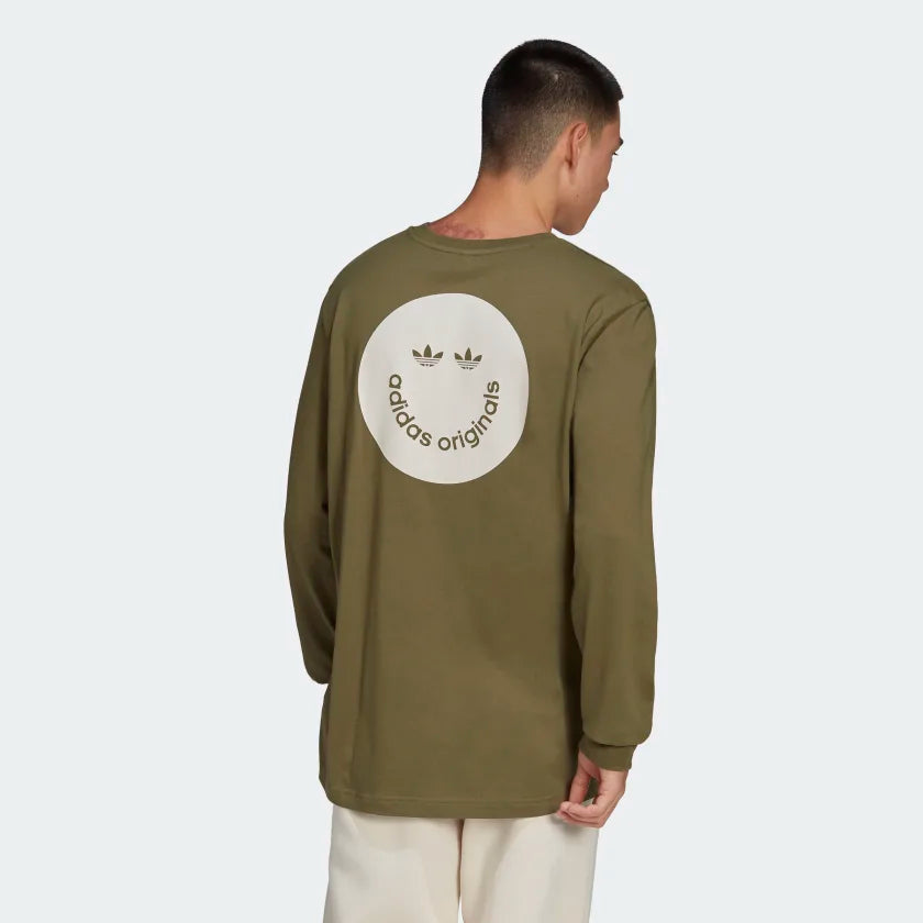 Mens adidas originals t shirt long sleeve best sale