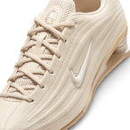 Zoom Looking at the Front of the Shoes and Laces: Macro focus on the reinforced toe overlay, technical mesh texture, tonal eyestays, and flat athletic laces.   