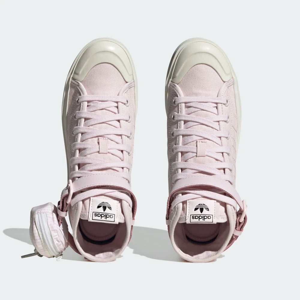 adidas Originals Nizza Bonega High-Tops Almost Pink HQ9842 UK 5 Secondary image