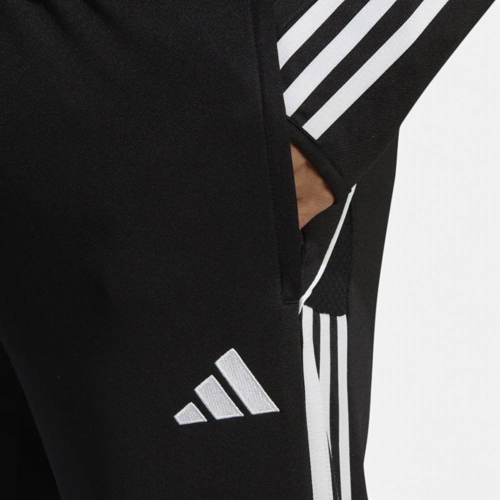 Close-up of the AEROREADY branding and the fabric texture, highlighting the breathable doubleknit material.