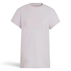 Displays the flirty drape of the ruffle sleeves, highlighting the gentle gather at the shoulder seams, smooth side-seam stitching, and relaxed waist fall.