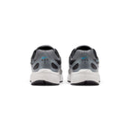 Close-up rear angle focusing on the segmented synthetic heel structure, central Nike P-6000 emblem, padded mesh collar lining, and the wrap-around foam midsole bumper.