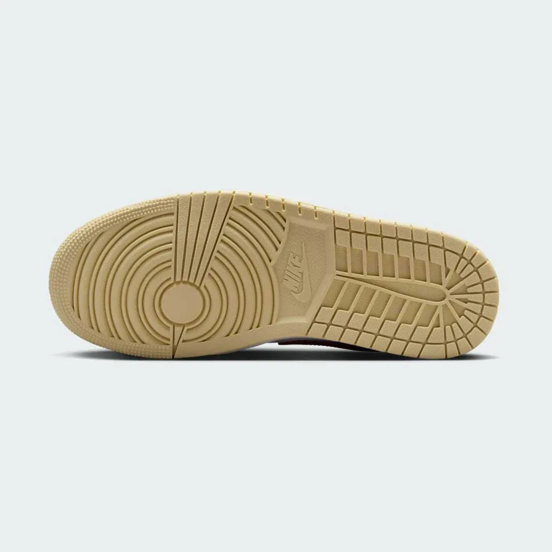 Air Jordan 1 Low Beige Leather Women's Trainers HV6530 100 Secondary image