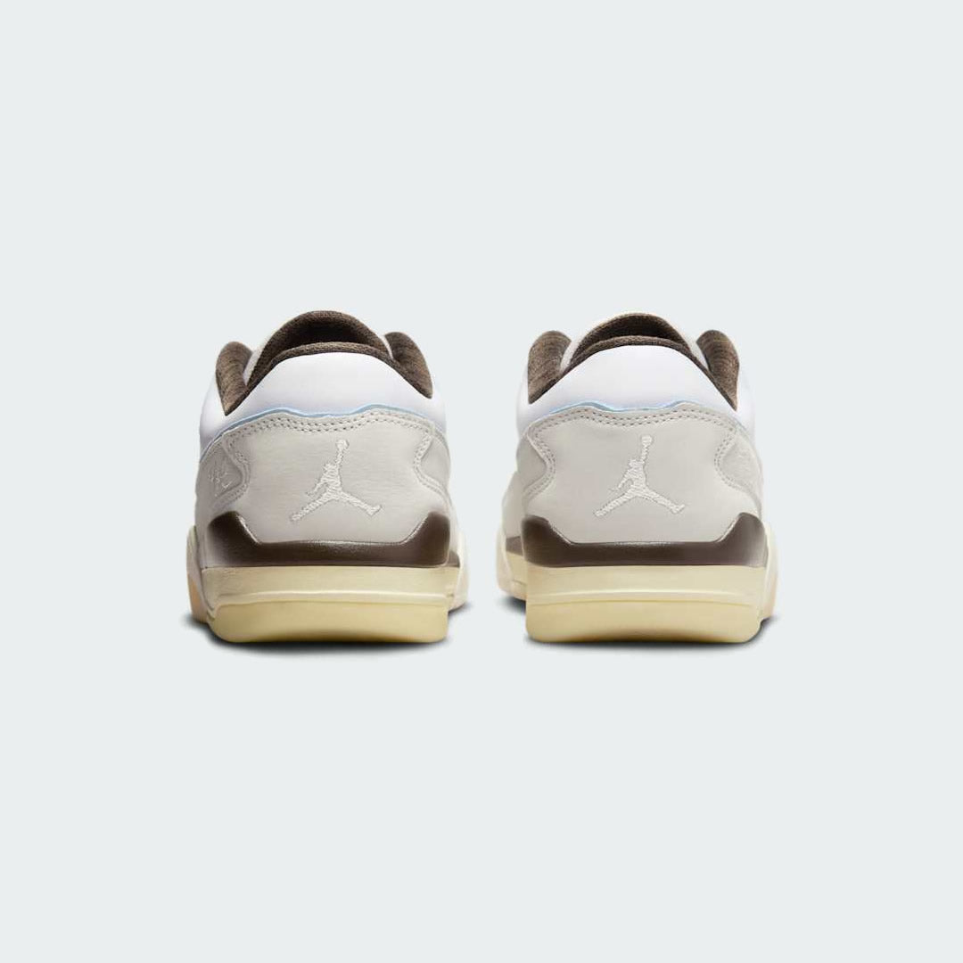 Rear view of the Jordan Flight Court Men's sneakers, focusing on the heel counter and subtle branding.