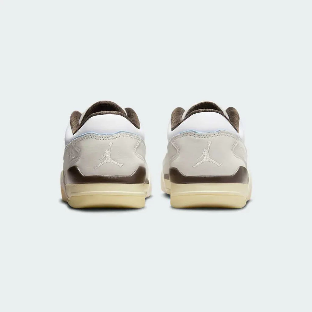 Rear view of the Jordan Flight Court Men's sneakers, focusing on the heel counter and subtle branding.