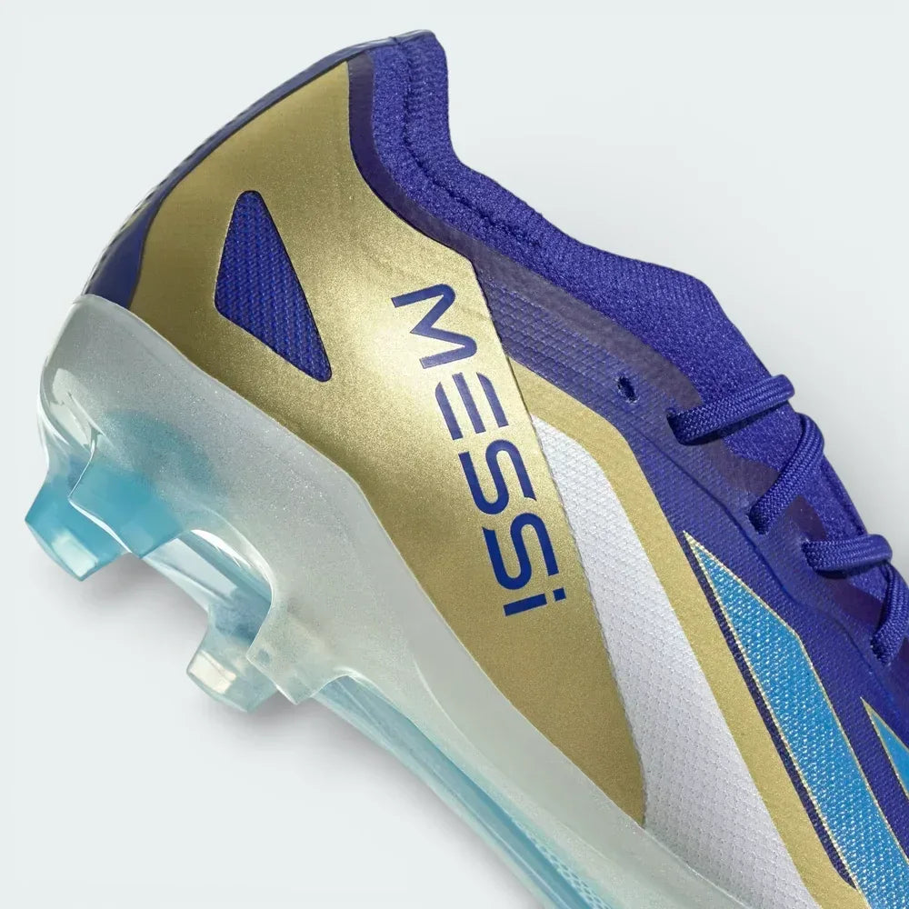 Detailed zoom on the edge of the TPU outsole, highlighting the semi-translucent finish and the durable studs built for firm ground traction.