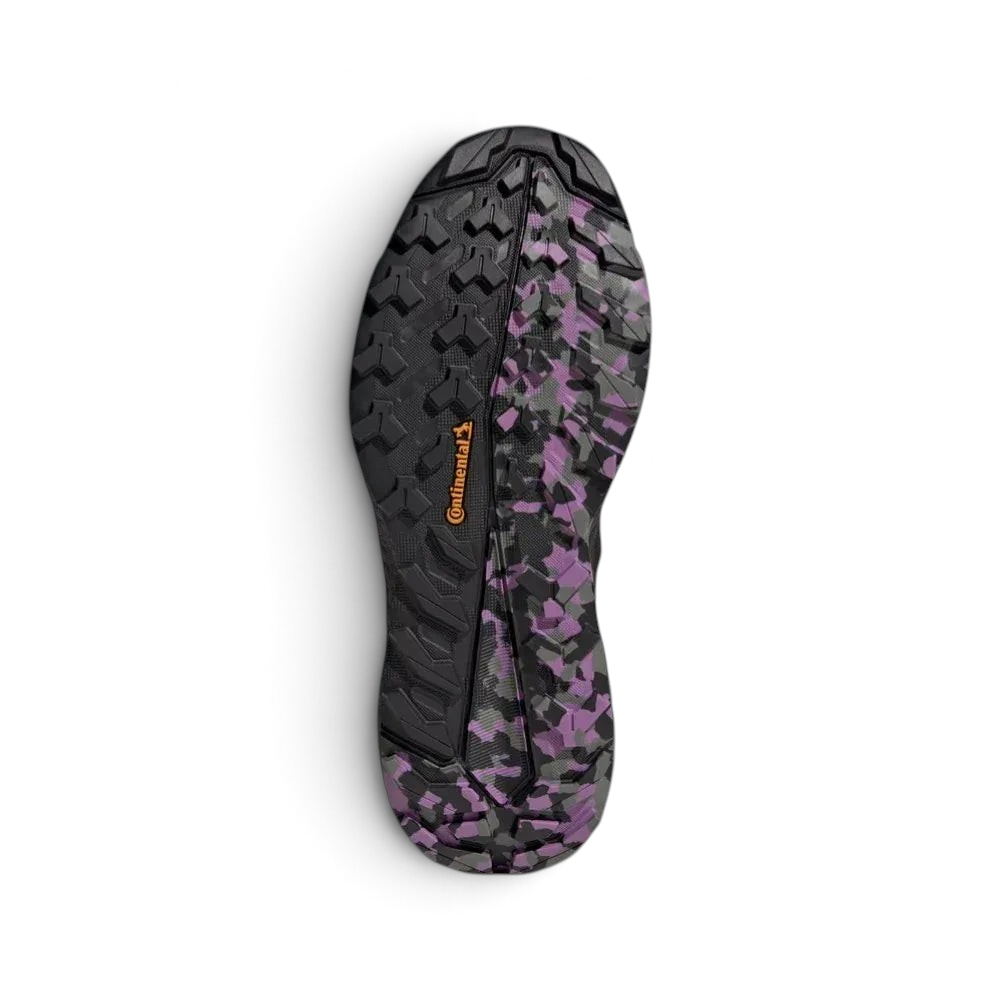 View of the Continental™ Rubber outsole, showcasing the aggressive lug pattern designed for maximum outdoor traction.