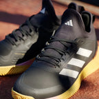 Close-up of the forefoot, highlighting the Adituff abrasion reinforcement and the detailed weave of the breathable mesh.