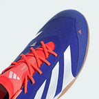 Close-up of the front, showing the texture of the anti-abrasive suede toe cap and the precision lacing for a secure, elite-level fit.