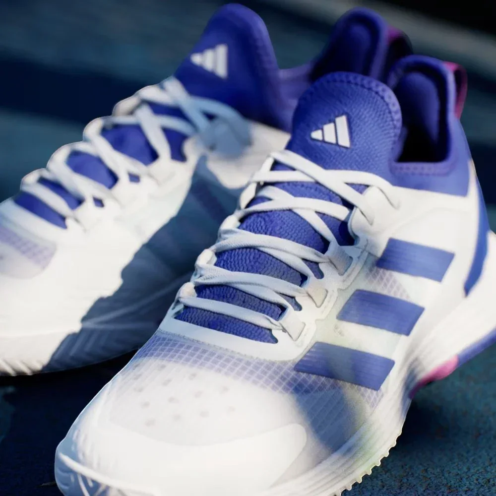 Close-up of the front, showing the Adituff abrasion reinforcement on the toe cap and the fine weave of the lightweight mesh.