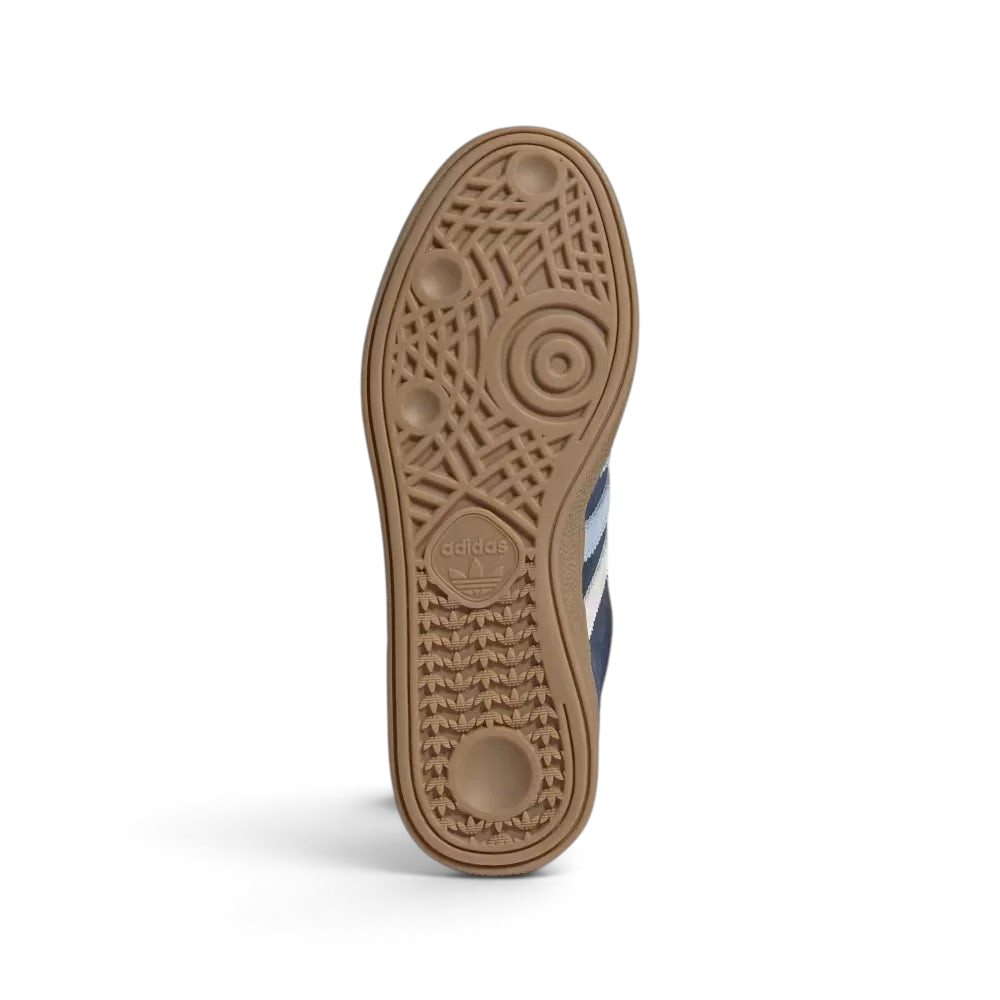 Outsole View: The classic "Handball" traction pattern on the gum rubber, showcasing the uniform honey-coloured finish.