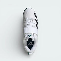 Top-down view of the lifting shoes, highlighting the open-mesh inserts, white laces, and the wide hook-and-loop instep strap.
