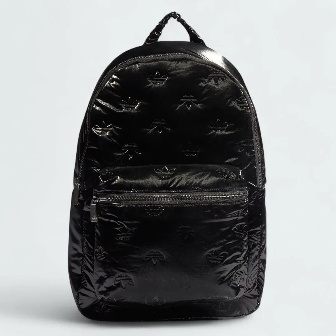 adidas Puffy Satin Backpack Black II3396 Stylish & Recycled