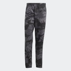 Front view showing the waistband and camo design