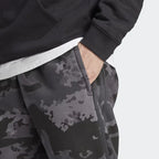 Showing the open pocket with the zip and embroided logo
