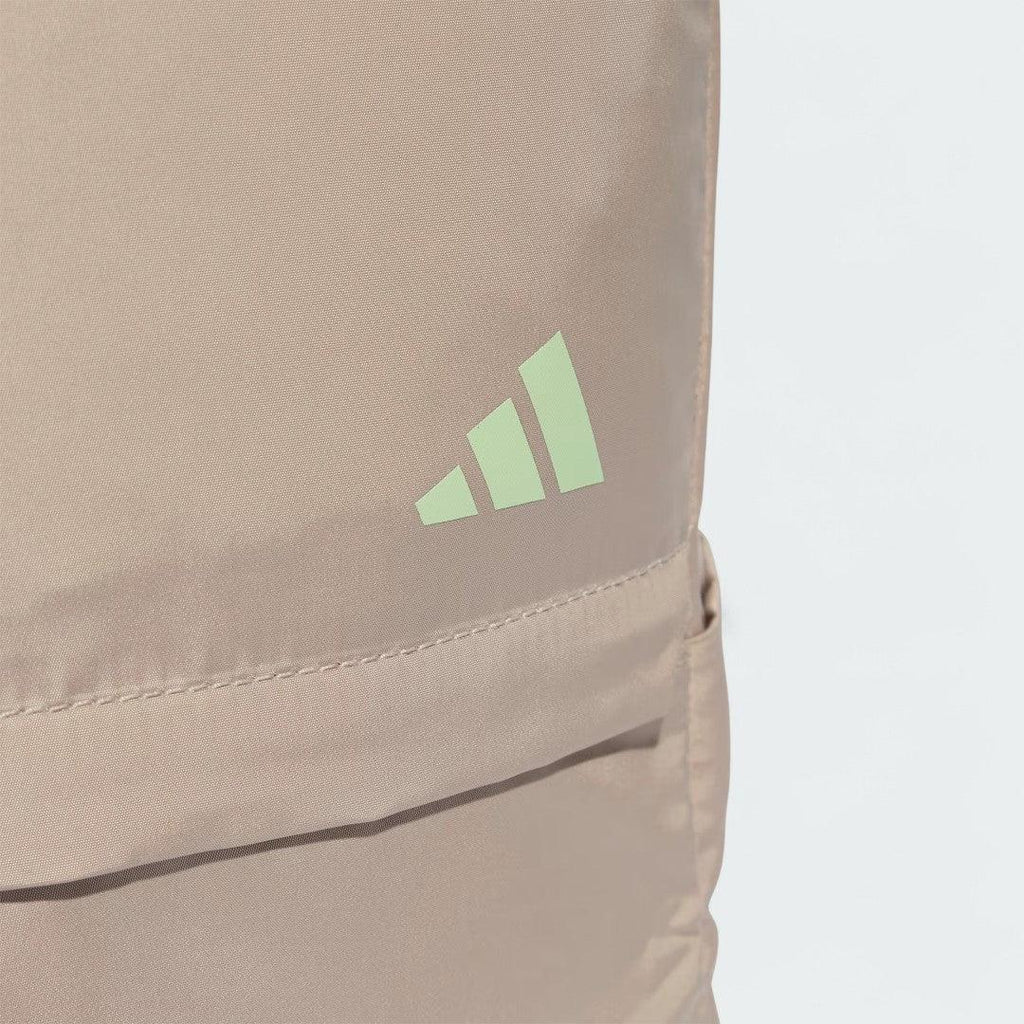 Zoomed in mage showing the adidas logo and clean design