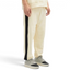 Highlights the high-velocity, clean fall of the slim-fit leg panels and the professional thickness of the 465g heavy cotton material.