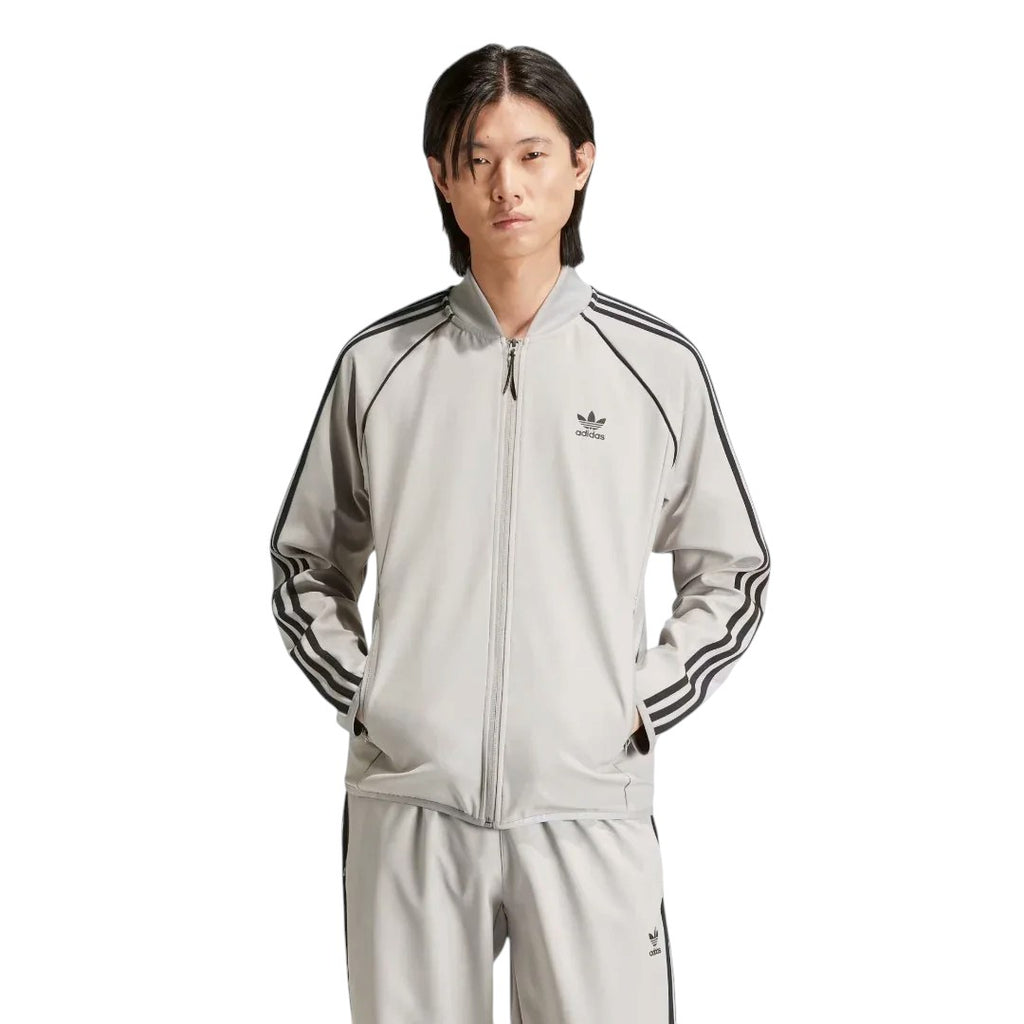 Adidas Superstar Men's Bonded Track Top Medium Grey IW7318