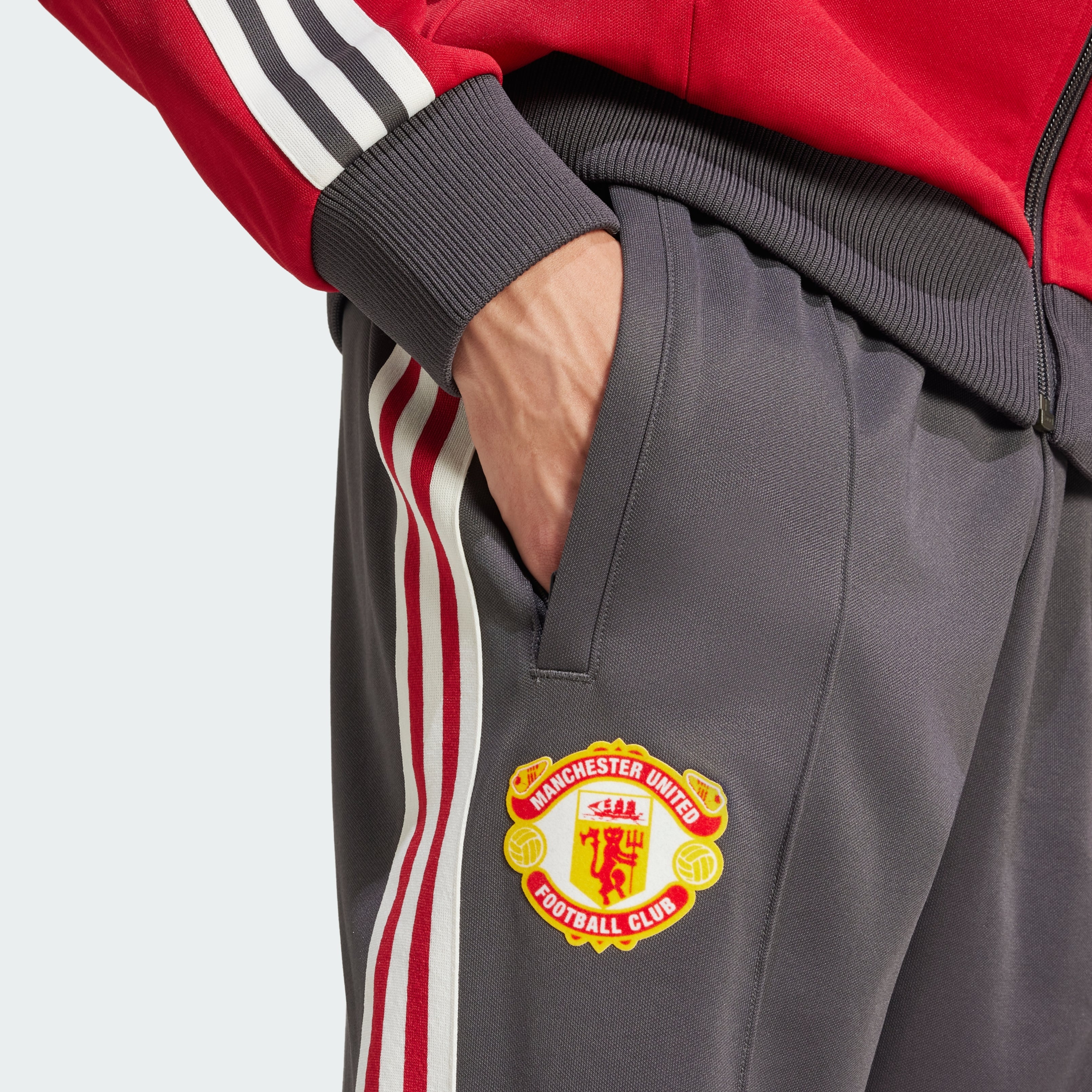Adidas Manchester United Originals Track Pants Grey IY0044