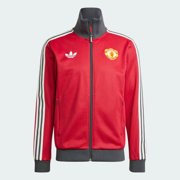 Looking down at the high, pointed collar and the symmetrical placement of the crest and Tricolor branding.