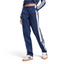Side Profile Image: The Night Indigo Adibreak pants, highlighting the full-length white snap buttons and the contrast 3-Stripes against the dark navy base.