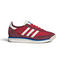 Highlights the high-velocity blue streak slashing across the professional depth of the Off White midsole and the rich tone of the Shadow Red nylon body.