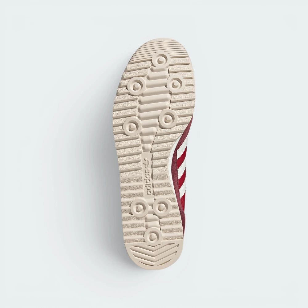 Displays the historic textured cleat-like rubber tread pattern engineered for unreal everyday multi-surface grip.