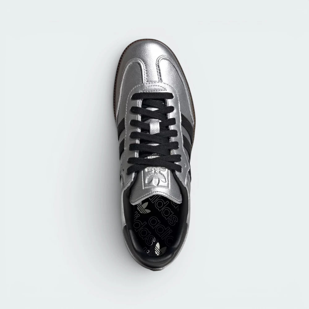 adidas Originals Samba OG Women's Trainers Metallic Silver JI4218 UK 4 Secondary image