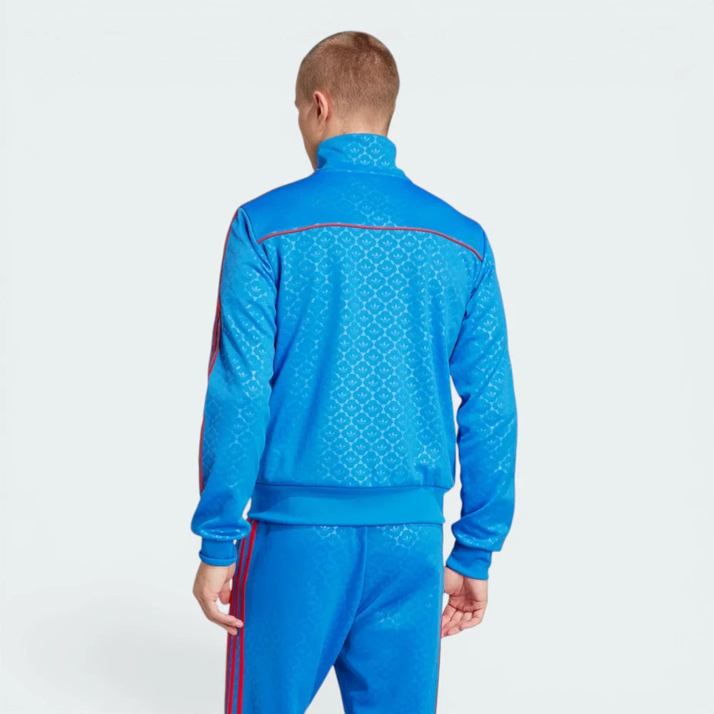 View from behind looking at the shoulders, showcasing the structured '70s-inspired cut and the smooth fabric drape.