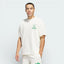 Front profile of the Ivory Kareem Abdul-Jabbar tee, showcasing the relaxed drop-shoulder design and the loose-fit silhouette.