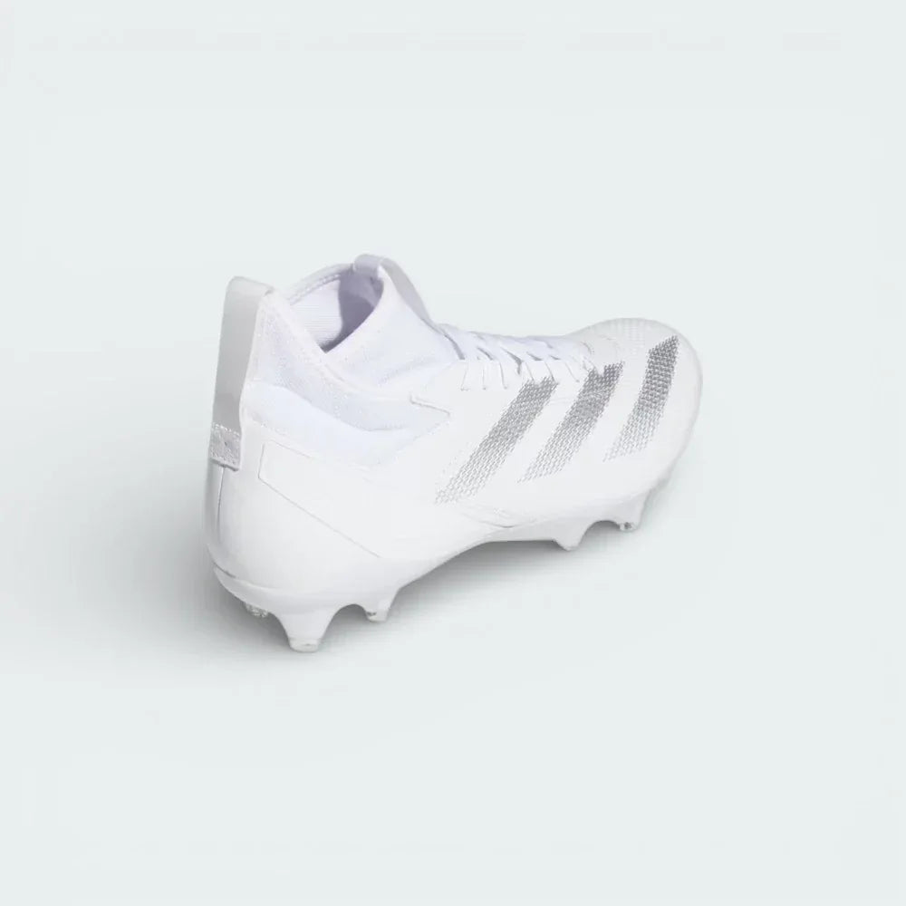 Rear view focusing on the heel support structure and the clean white finish of the adaptive collar.