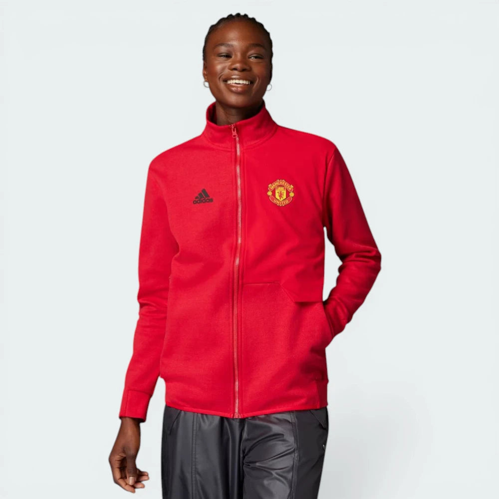 Adidas Manchester United 23/24 Anthem Jacket Team Red/Black IA8563