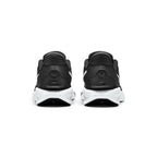 Showing the structured rear heel counter, detailing the textured hands-free kick-off lip, flexible step-in collar, subtle Nike branding, and sculpted foam heel bevel.