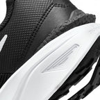 Highlighting the Sculpted Springy Foam Midsole Texture and All-Terrain Rubber Tread Edge, demonstrating the impact-absorbing foam depth and multi-surface traction hardware.