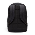 Trade Sports Nike Brasilia 9.5 black training backpack showing the padded mesh back panel and adjustable straps