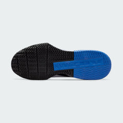 View of the outsole of the Nike Air Max Alpha Training Shoes Men's white, showing the durable rubber tread pattern for multi-directional gym traction.