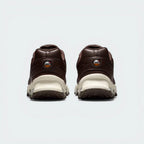 View from Behind Looking at the Heel: Focusing on the rear four Air tubes and the clean, leather-wrapped heel counter.