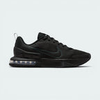 Highlights the high-velocity lines of the visible performance Air unit sitting embedded inside the professional depth of the robust anthracite heel block and the stealthy black Nike Swoosh.