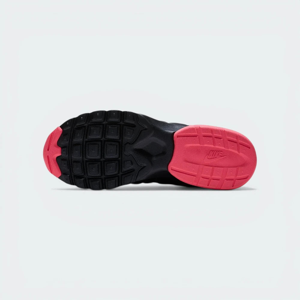 Outsole View: Displays the durable waffle-inspired traction pattern and the flex grooves for natural motion.