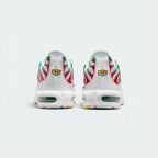 Focuses on the iconic hexagonal "Tn Air" logo badge and the professional finish of the synthetic leather overlays.