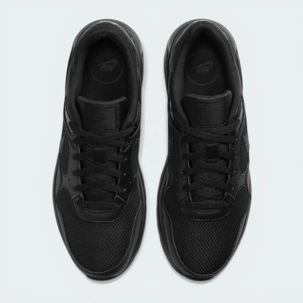 Top-Down View of Pair: Looking down at the black lacing system and the breathable mesh texture of the toe box.