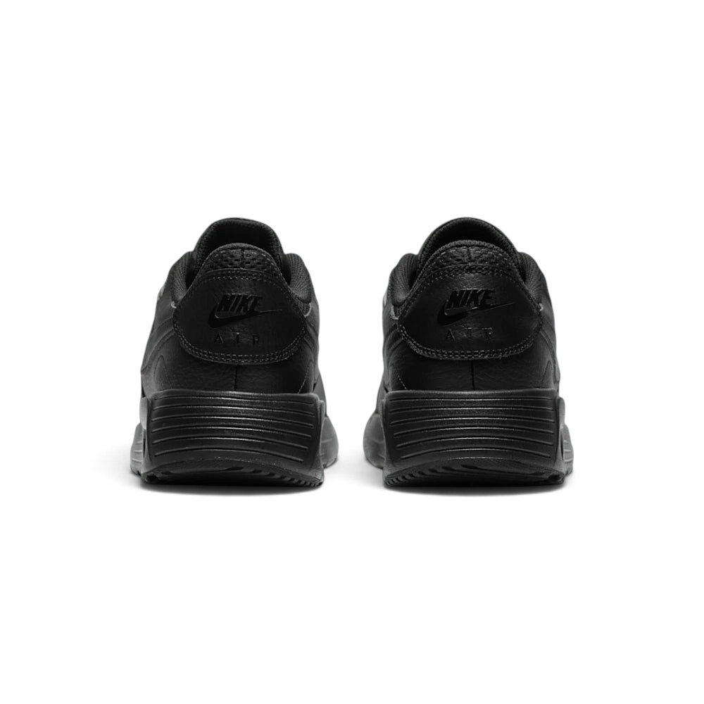 View from Behind Looking at the Heel: Focusing on the embroidered Nike Air branding and the streamlined finish of the foam midsole.