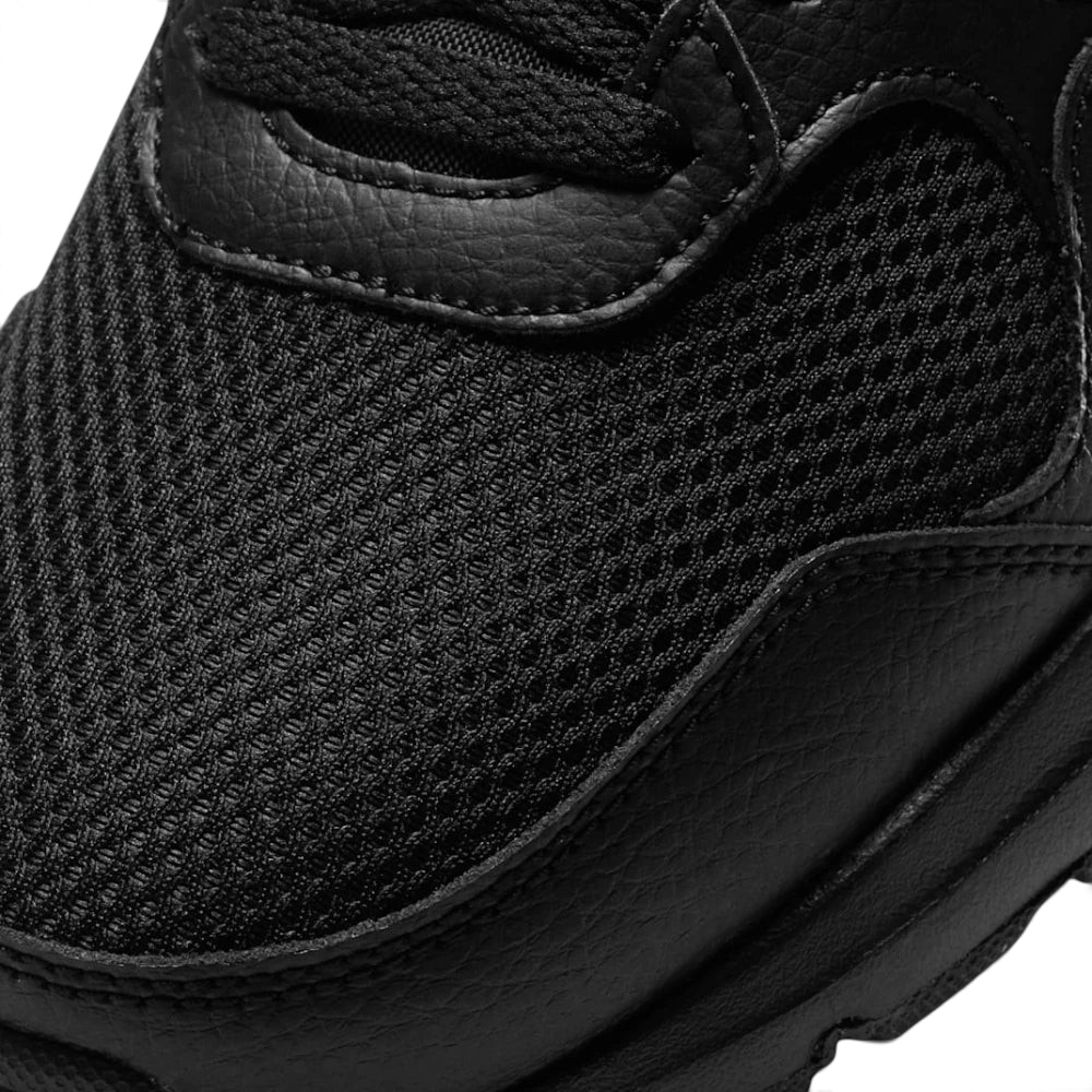 Zoom Looking at the Front of the Shoes and Laces: A close-up of the premium leather overlays and the precision-stitched mesh panels.