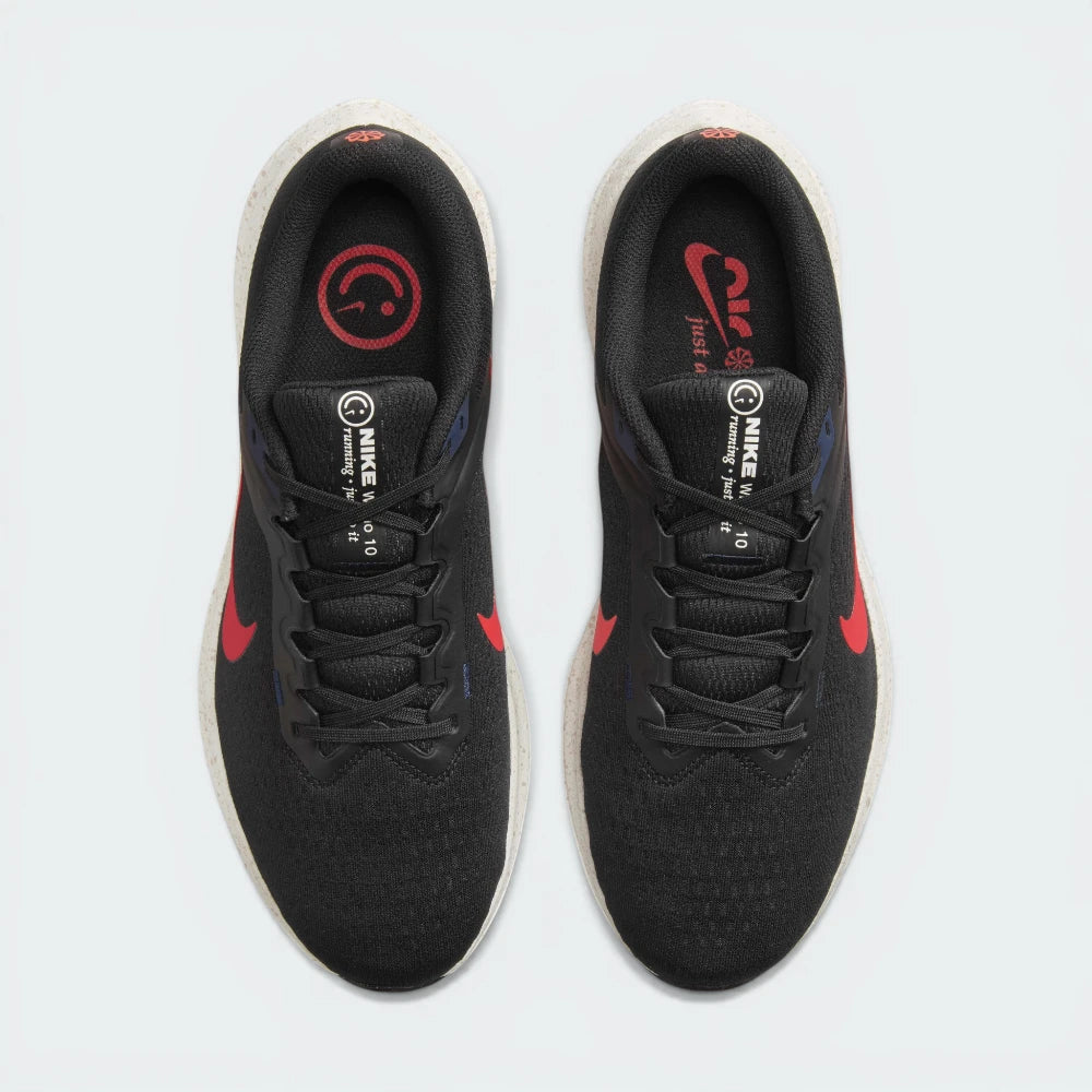 Top-Down View of Pair: Looking down at the black lacing system and the revamped, spacious toe box.