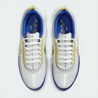 Top-Down View of Pair: Looking down at the technical lacing system and the breathable mesh toe box.