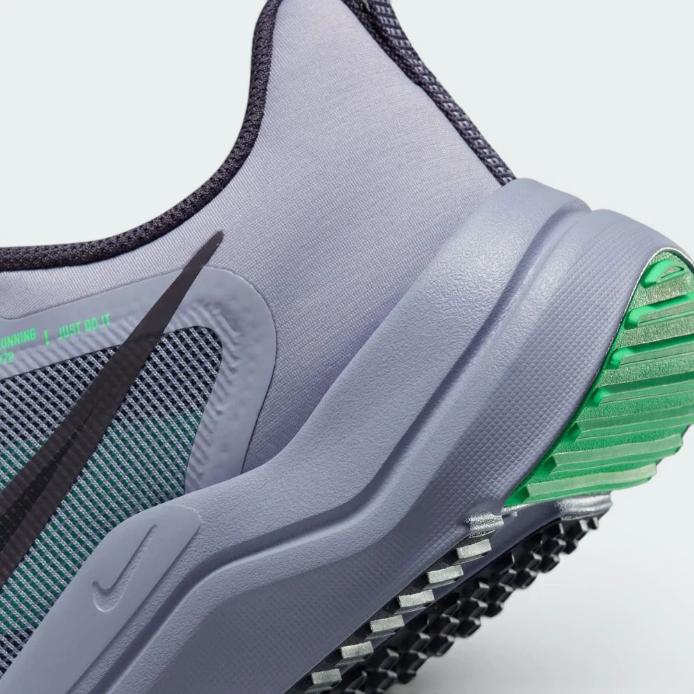 Highlights the technical foam grain and the "unreal" finish of the traction-heavy rubber.