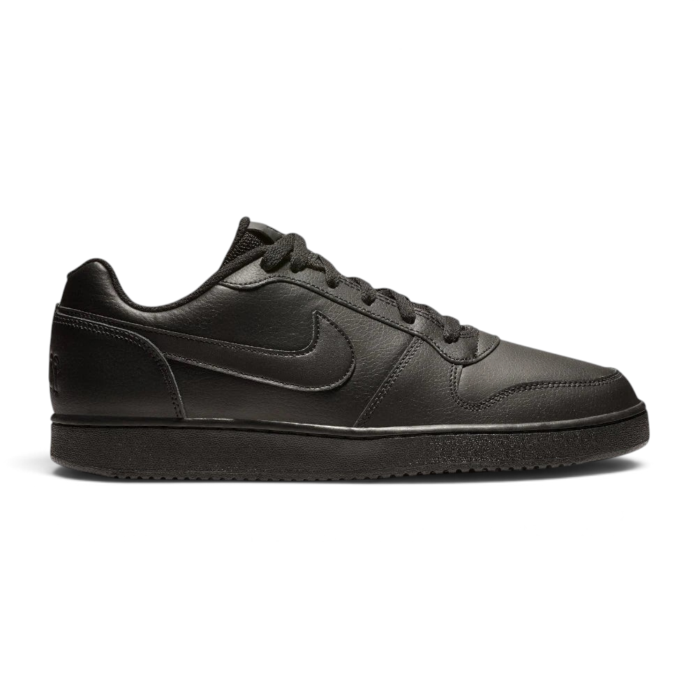 Highlights the high-velocity stitched design lines and the professional depth of the "Triple Black" finish.