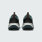 Rear view of the Nike Juniper Trail 2 Women's trail shoes, focusing on the structured heel and subtle branding.