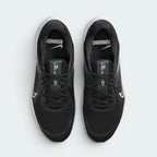 Focuses on the locked-in lace configuration, the integrated Flywire cabling channels, and the breathable texture of the toe box.